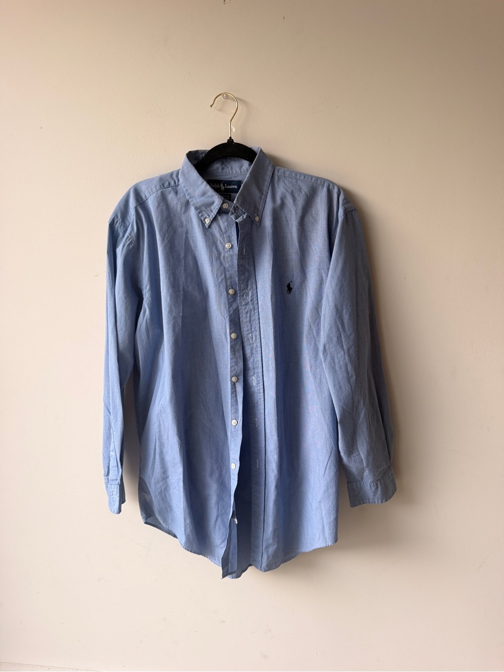 Ralph Lauren Men's Light Blue Button-Down Oxford Shirt